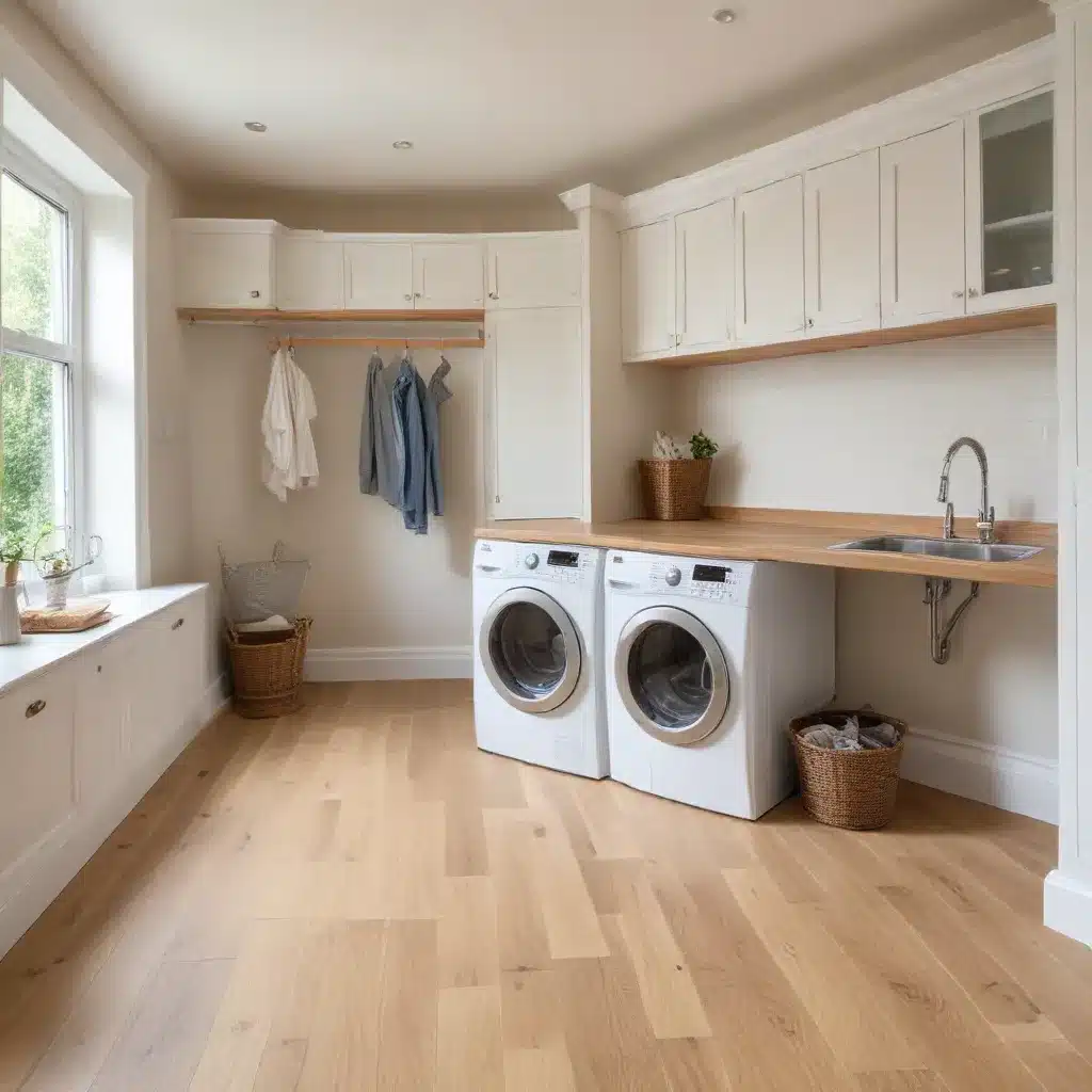 Oak Flooring and Multigenerational Laundry Rooms: Flexible and Practical